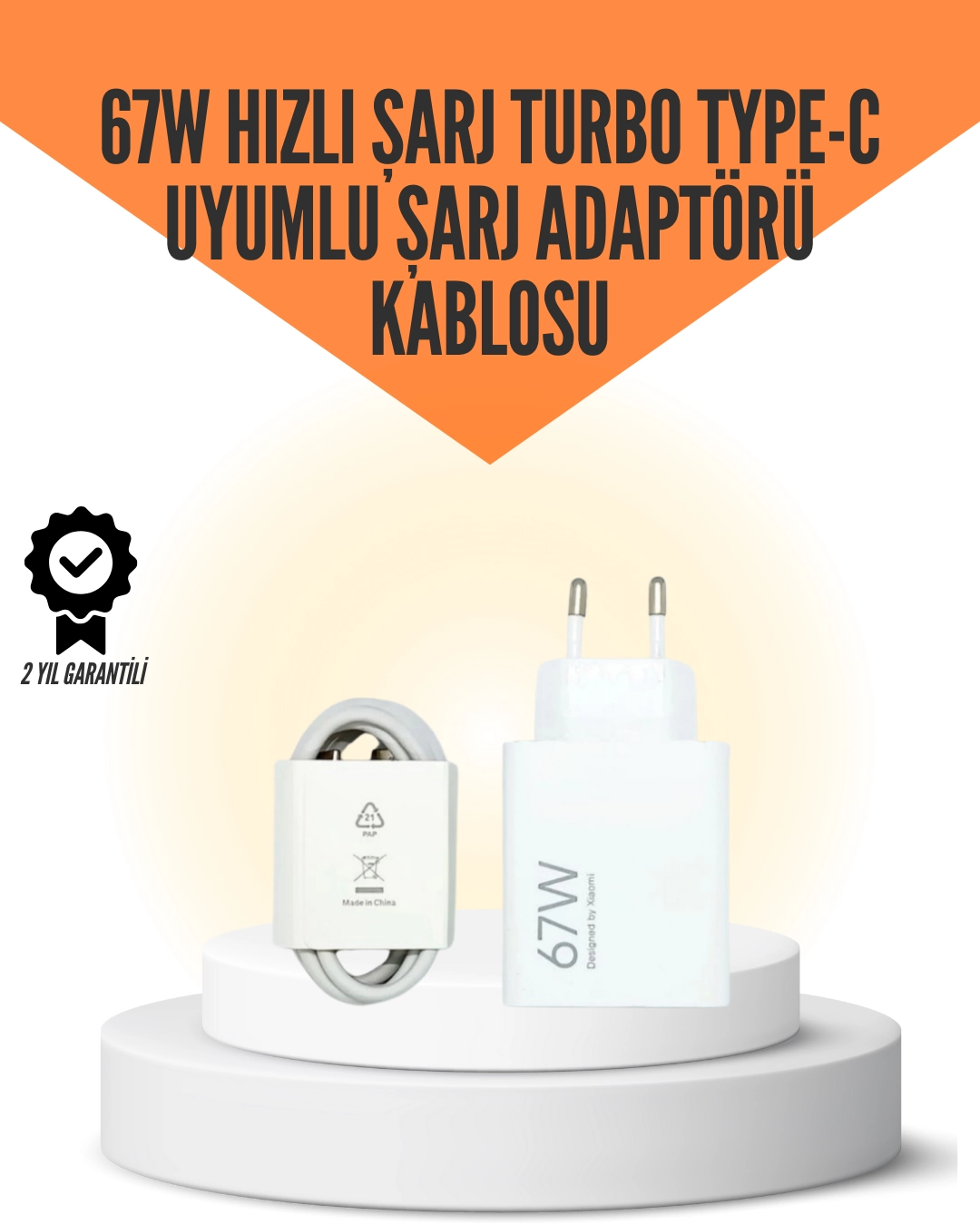 67W Hızlı Şarj Cihazı Yüksek Isı Dayanımlı Type-C Set 1 67W Hızlı Şarj Cihazı Yüksek Isı Dayanımlı Type-C Set