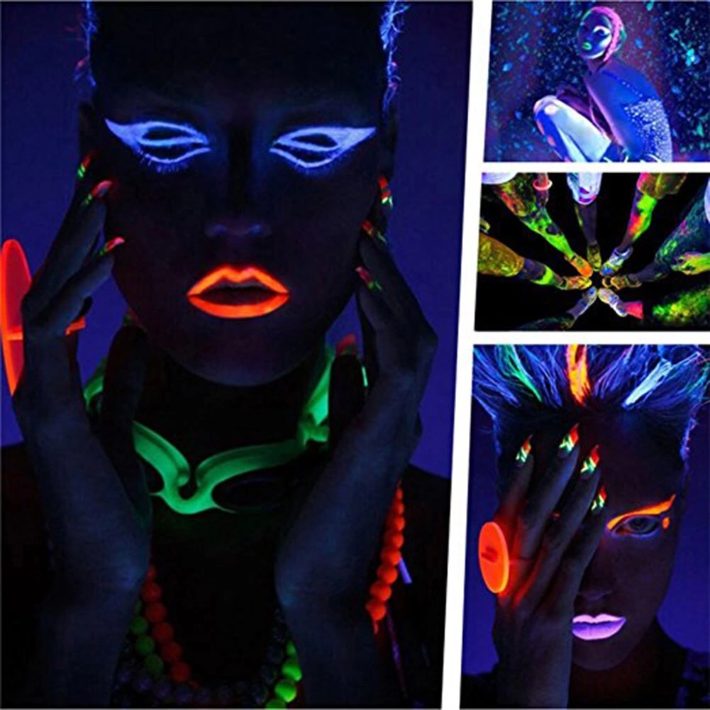 6’lı Neon Boya – UV Işıkta Parlayan Makyaj Seti