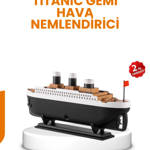 7 Renk Ortam Işıklı Dekoratif Gemi Tasarım Hava Nemlendirici Difüzör