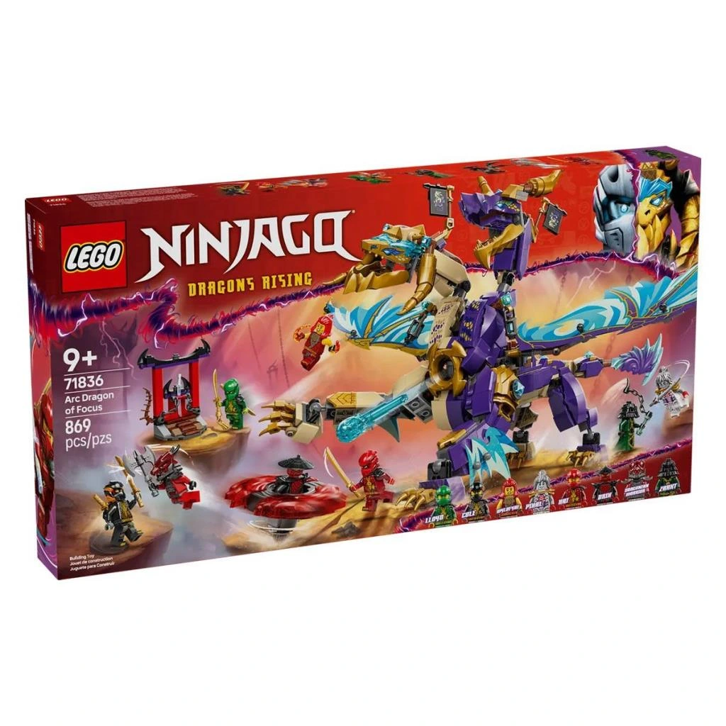 71836  Ninjago Focu Ark Ejderhası 869 parça +9 yaş