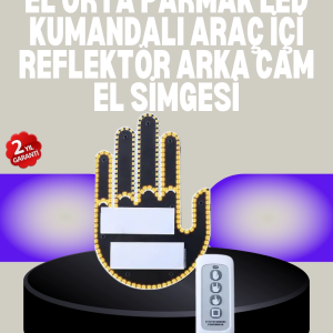 A Kalite Uzaktan Kumandalı LED Park Uyarı Işığı El Figürlü Model