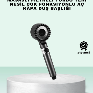 Aç Kapa Tuşlu Filtreli Duş Başlığı Yeni Nesil Tasarım