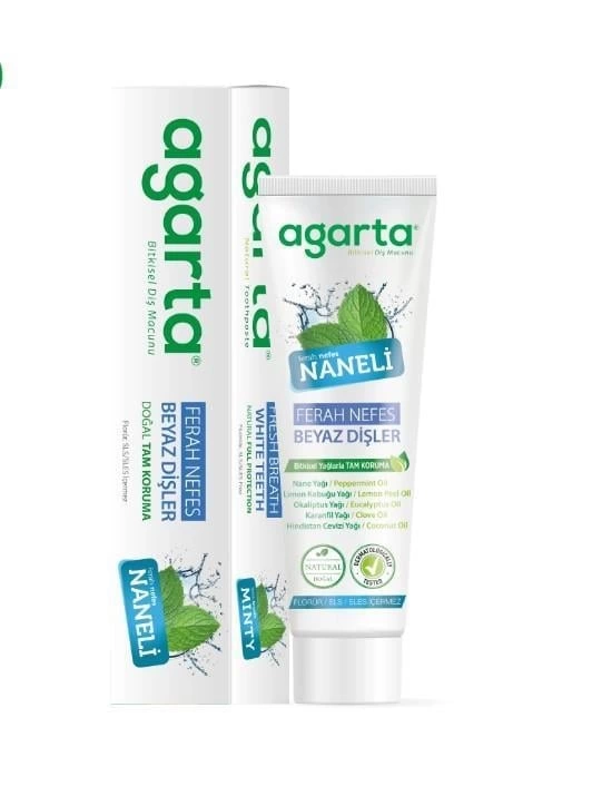 Doğal Diş Macunu 100 ml Nane Özlü 1 Doğal Diş Macunu 100 ml Nane Özlü