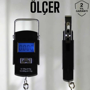 Ağırlık Ölçer 50 Kg El Terazisi El Kantarı Pilli Led Ekran