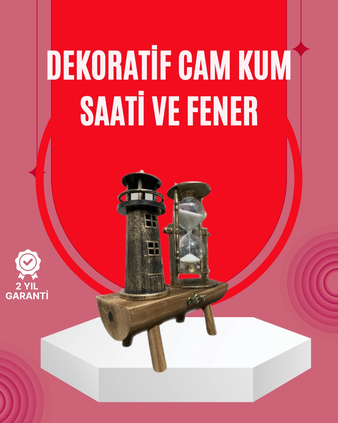 Ahşap Gövdeli Deniz Feneri Formlu Kum Saati – 15x20 cm Masa Dekoru 1 Ahşap Gövdeli Deniz Feneri Formlu Kum Saati – 15x20 cm Masa Dekoru