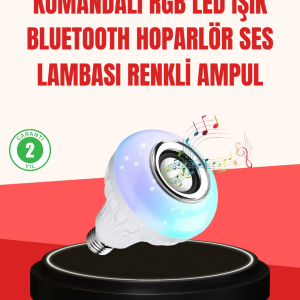 Akıllı LED Ampul – E27 Uyumlu ve Müzik Çalarlı Tasarım
