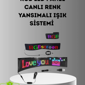 Akıllı LED Matrix Panel – USB Bağlantılı, Kaydırmalı Yazı ve Animasyon Desteği