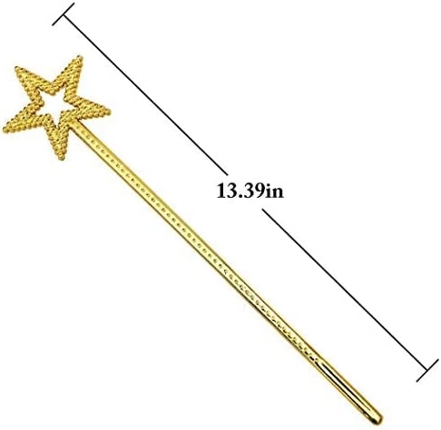 Altın Renk Yıldız Peri Asası Peri Değneği 34 cm 1 Adet 1 Altın Renk Yıldız Peri Asası Peri Değneği 34 cm 1 Adet