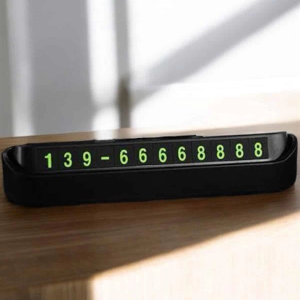 Araç İçi Numaratör Numaralık Torpido Üstü Açılır Kapanır Telefon Numarası Bırakma