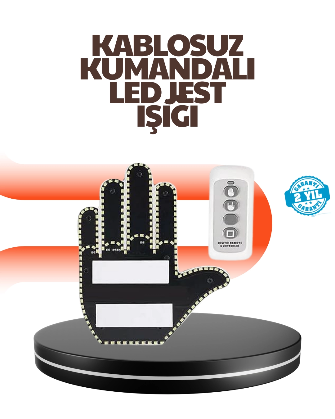 Araç İçin Eğlenceli LED El İşareti Işığı 1 Araç İçin Eğlenceli LED El İşareti Işığı