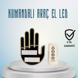 Aracınız İçin Eğlenceli ve Güvenli İletişim: LED Jest Lambası, Uzaktan Kumandalı, Kolay Montaj