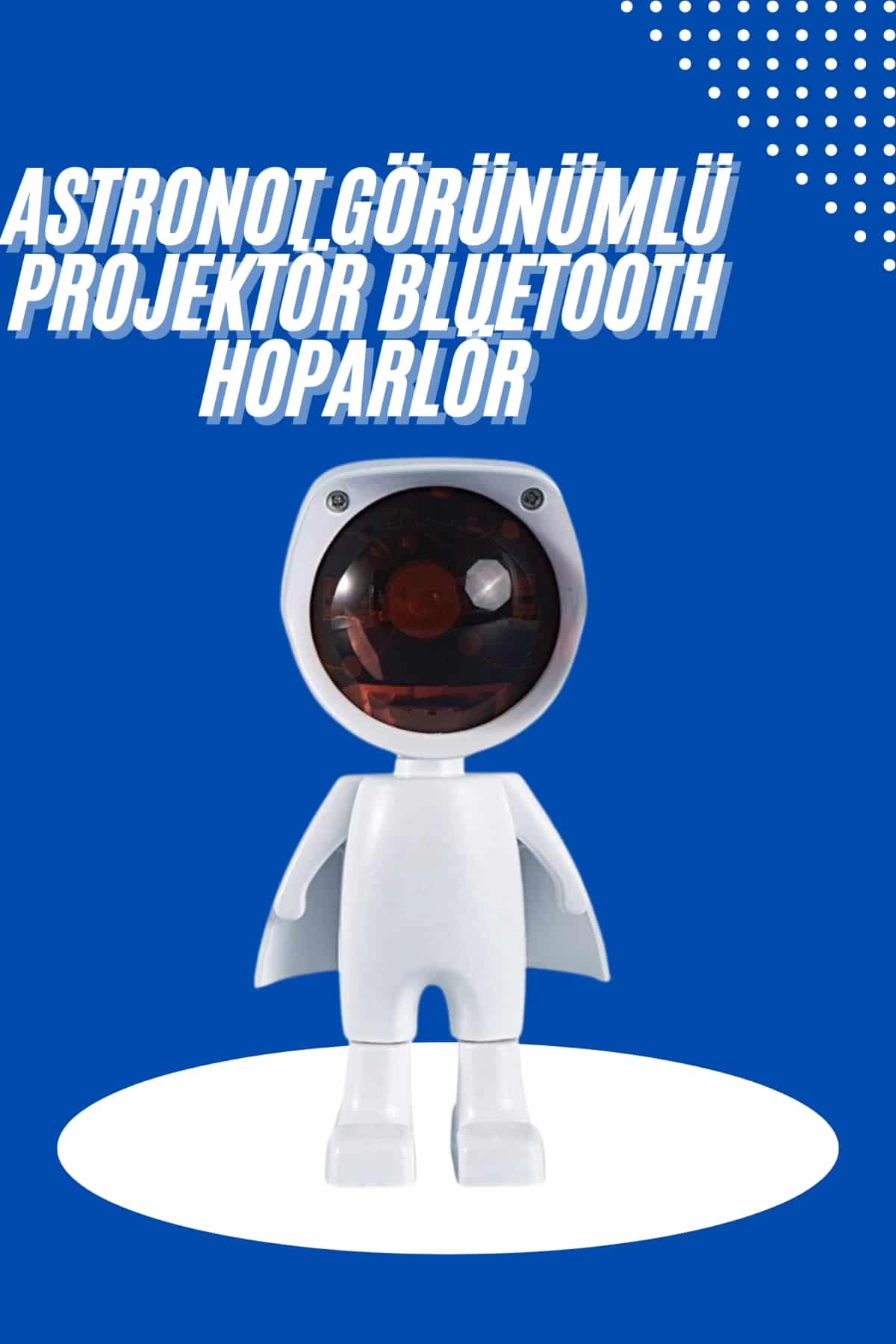 Astronot Işık Projektörü Gökkuşağı Projeksiyon Gece Lambası Hediyelik 1 Astronot Işık Projektörü Gökkuşağı Projeksiyon Gece Lambası Hediyelik