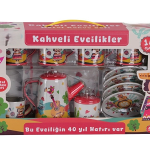 ATF-996-7A-10A 14 PARÇA DESENLİ METAL ÇAY SET