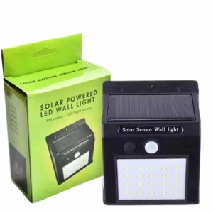 Bahçe Aydınlatma Sensörlü Güneş Enerjili Duvar Lambası 40 Led Işık