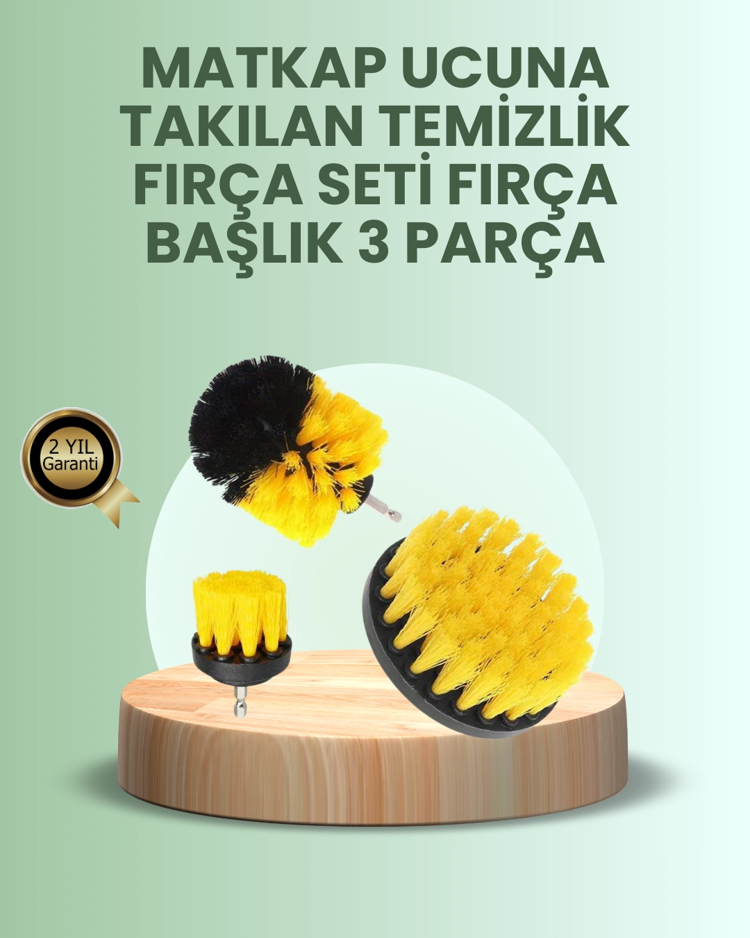Banyo ve Mutfak İçin Matkap Ucu Temizlik Fırçası 3’lü Set 1 Banyo ve Mutfak İçin Matkap Ucu Temizlik Fırçası 3’lü Set