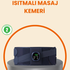 Isıtmalı Masaj Kemeri Dijital Ekranlı Bel Çevresi 100 cm Altı Uyumlu
