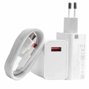 Beyaz Ultra Plus Hızlı Şarj Seti Şarj Adaptörü ve Kablosu 67W