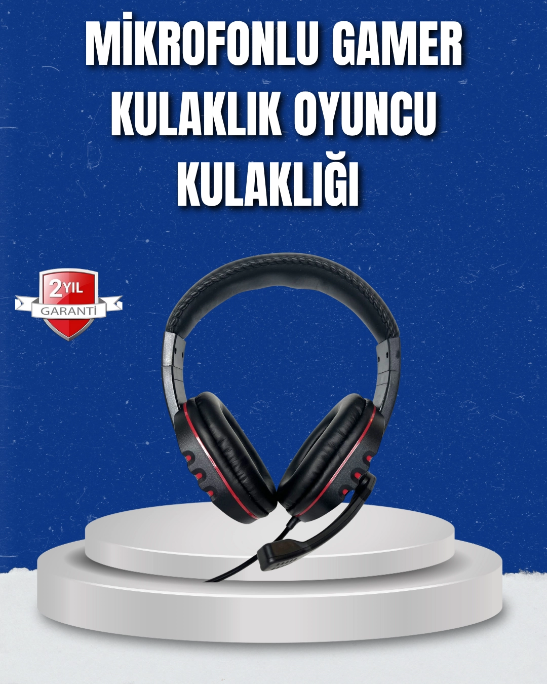 Bilgisayar Kulaklığı – Yumuşak Pedli, Dayanıklı İpli Kablo 1 Bilgisayar Kulaklığı – Yumuşak Pedli, Dayanıklı İpli Kablo