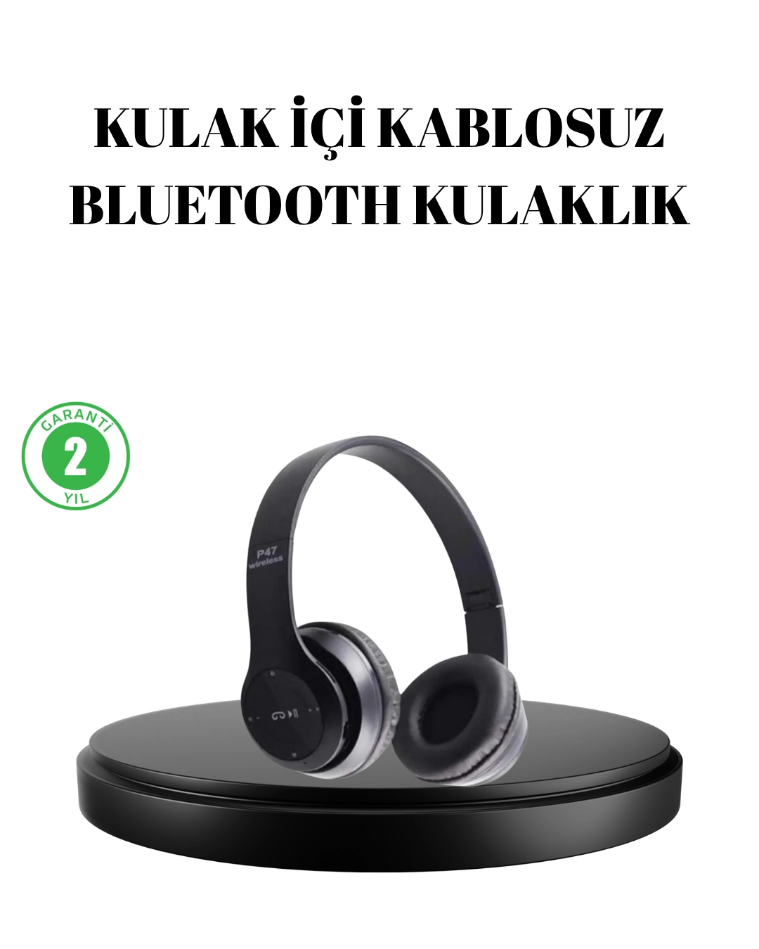 Bluetooth 5.0 Kablosuz Kulaklık – Extra Bass, TF Kart Desteği, 3.5mm AUX Girişli 1 Bluetooth 5.0 Kablosuz Kulaklık – Extra Bass, TF Kart Desteği, 3.5mm AUX Girişli