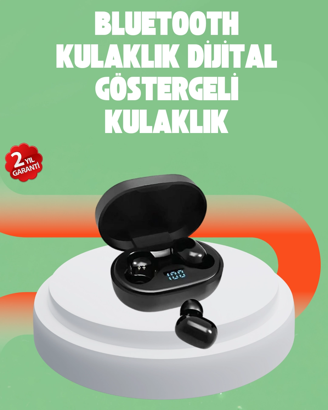 Bluetooth 5.0 Kulaklık – LED Ekranlı Şarj Kutusu 1 Bluetooth 5.0 Kulaklık – LED Ekranlı Şarj Kutusu