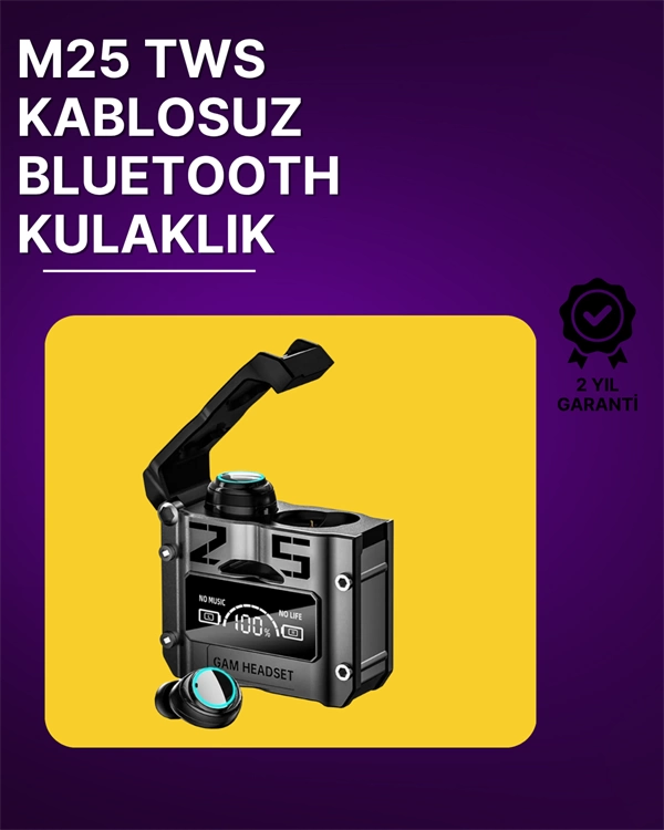 Bluetooth 5.3 Kablosuz Kulaklık | Powerbank Şarj Kutulu | Ultra HD Ses Kalitesi 1 Bluetooth 5.3 Kablosuz Kulaklık | Powerbank Şarj Kutulu | Ultra HD Ses Kalitesi