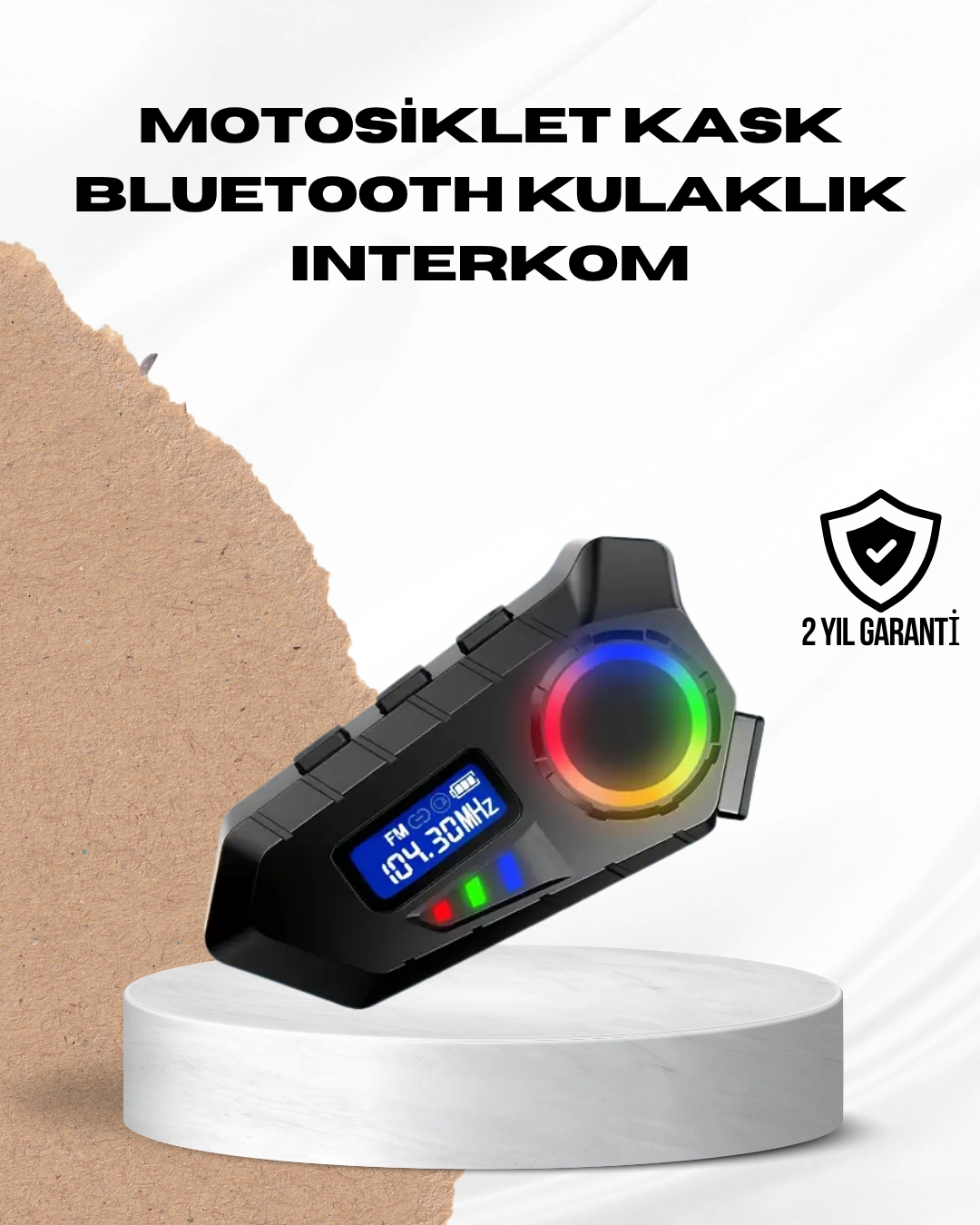 Bluetooth 5.4 İnterkom IP65 Toz ve Su Geçirmez LED Göstergeli 1 Bluetooth 5.4 İnterkom IP65 Toz ve Su Geçirmez LED Göstergeli