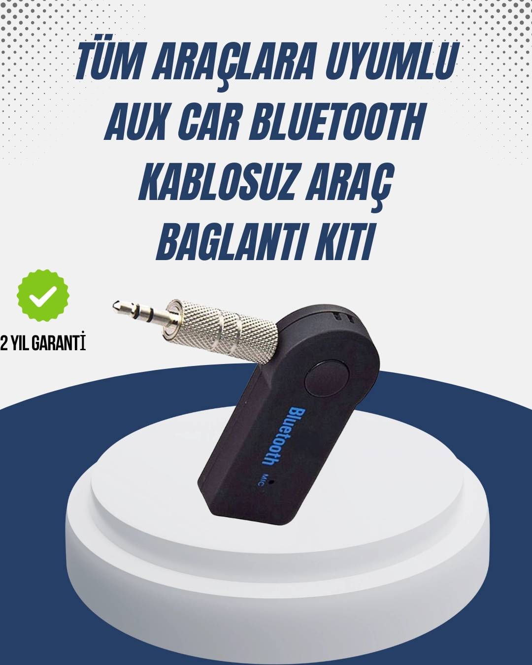 Bluetooth Destekli AUX Müzik ve Konuşma Cihazı 1 Bluetooth Destekli AUX Müzik ve Konuşma Cihazı