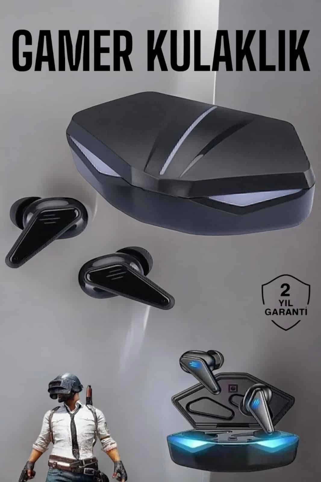 Bluetooth Gamer  Kulaklığı ANC Özelliği Yüksek Ses Kaliteli