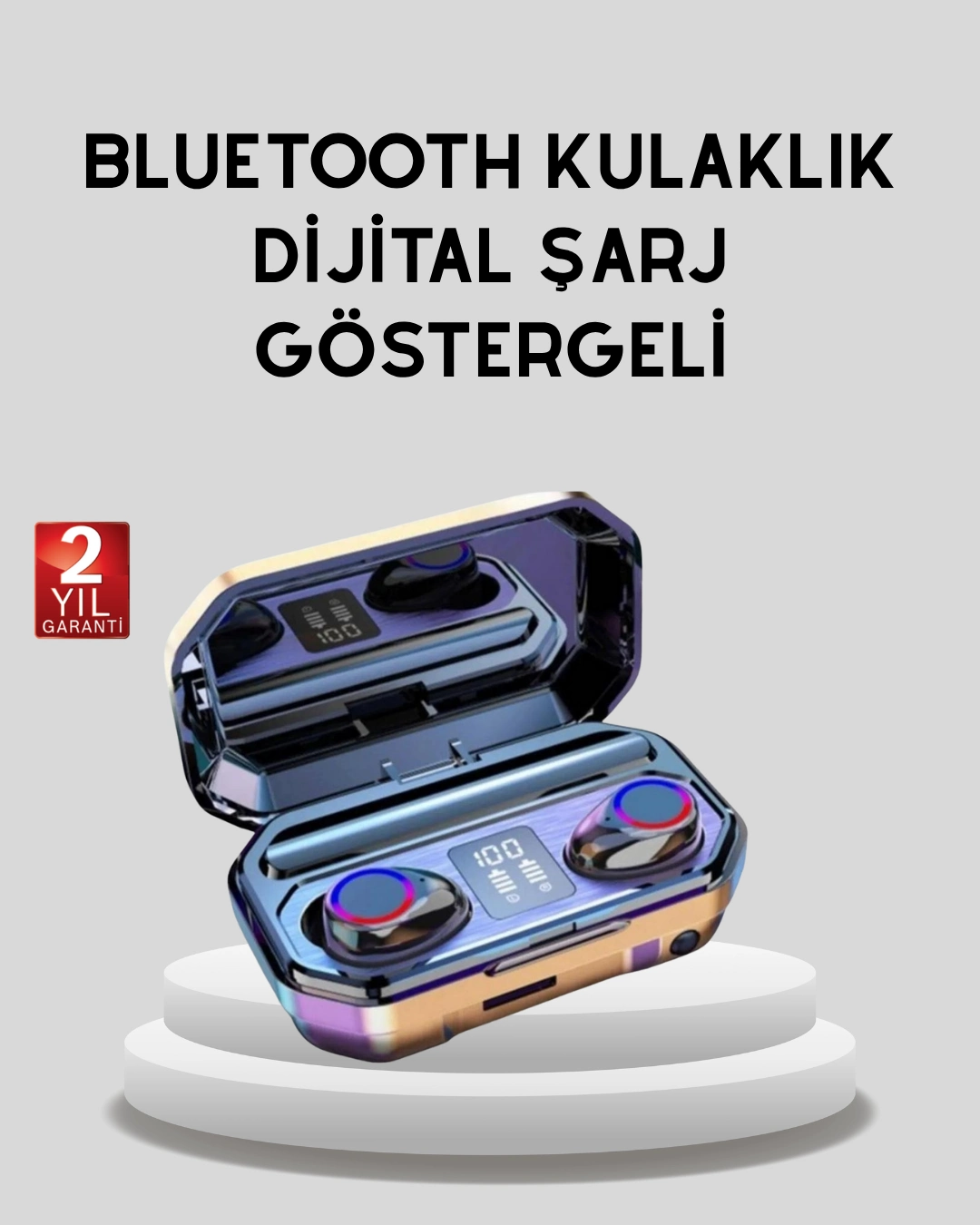 Bluetooth Kablosuz Kulaklık 4 Saat Kullanım Şarj Kutulu Düşük Enerji Tüketimli 1 Bluetooth Kablosuz Kulaklık 4 Saat Kullanım Şarj Kutulu Düşük Enerji Tüketimli