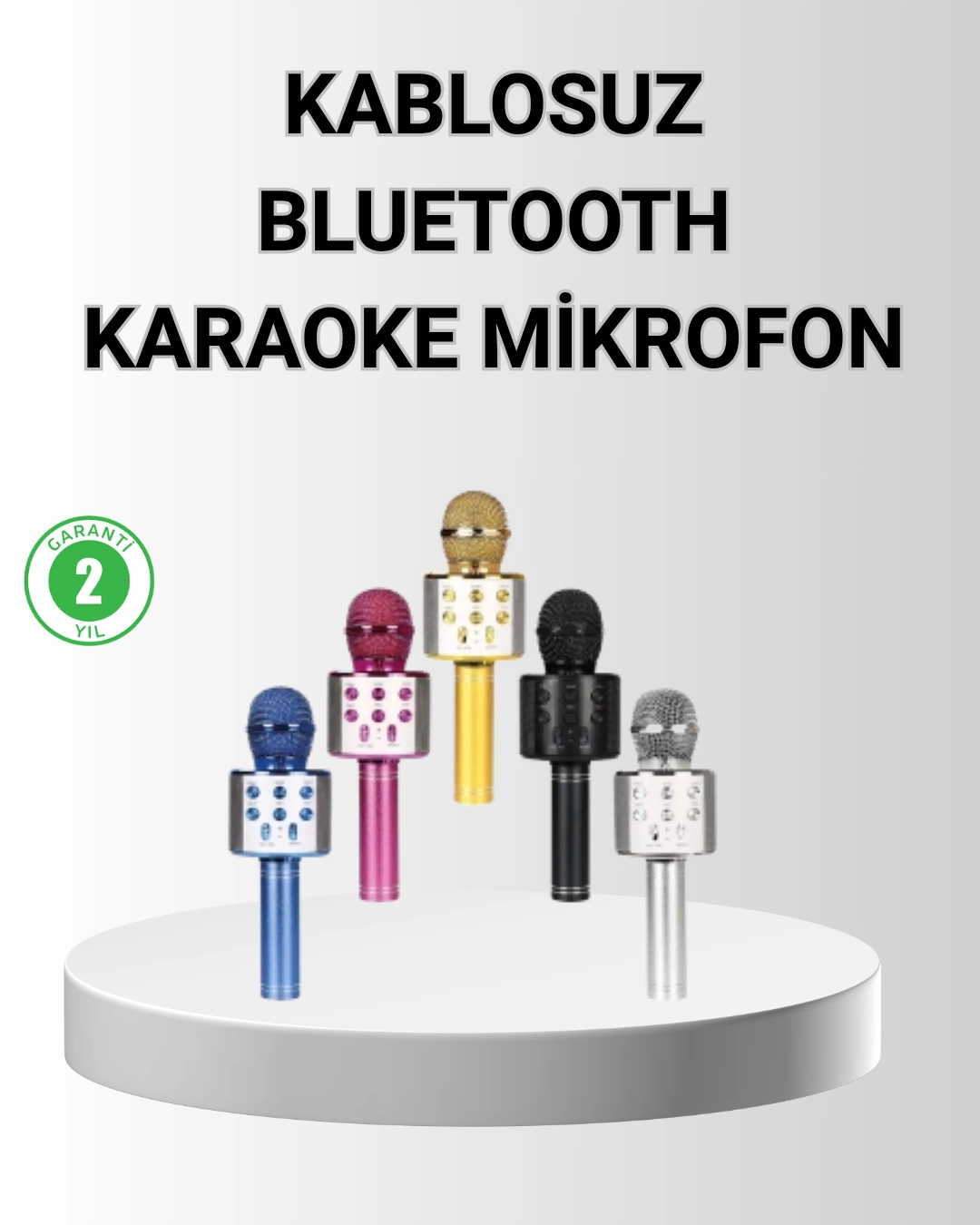 Bluetooth Karaoke Mikrofon – Yüksek Ses Kalitesi, Yankı Efektli, Uzun Ömürlü Pil 1 Bluetooth Karaoke Mikrofon – Yüksek Ses Kalitesi, Yankı Efektli, Uzun Ömürlü Pil