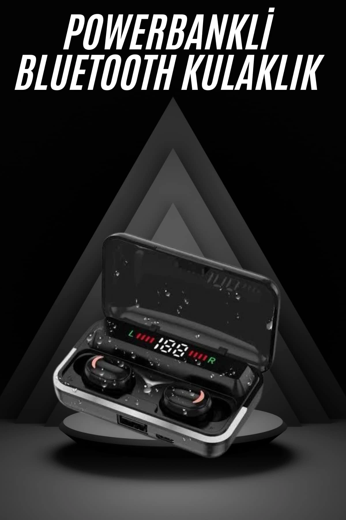 Bluetooth Kulaklık Dijital Şarj Göstergeli Powerbankli Bass Özellikli Kablosuz Kulakiçi 5.1 Mikrofonlu 1 Bluetooth Kulaklık Dijital Şarj Göstergeli Powerbankli Bass Özellikli Kablosuz Kulakiçi 5.1 Mikrofonlu
