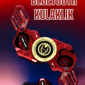 Bluetooth Kulaklık Stres Çarklı Döndürülebilir Uzun Şarj Süreli  Kulaklığı