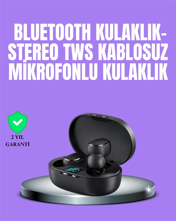 Bluetooth Kulaklık TWS Yüksek Ses Kaliteli Kesintisiz Dijital Göstergeli Kulaklık 1 Bluetooth Kulaklık TWS Yüksek Ses Kaliteli Kesintisiz Dijital Göstergeli Kulaklık