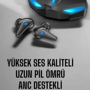 Bluetooth  Kulaklığı Led Işıklı Kablosuz ANC Özelliği