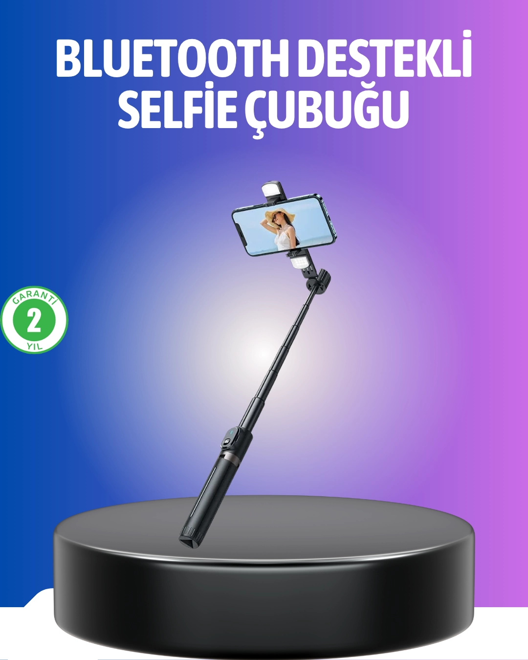 Bluetooth Selfie Çubuğu – Uzaktan Kumandalı 1 Bluetooth Selfie Çubuğu – Uzaktan Kumandalı