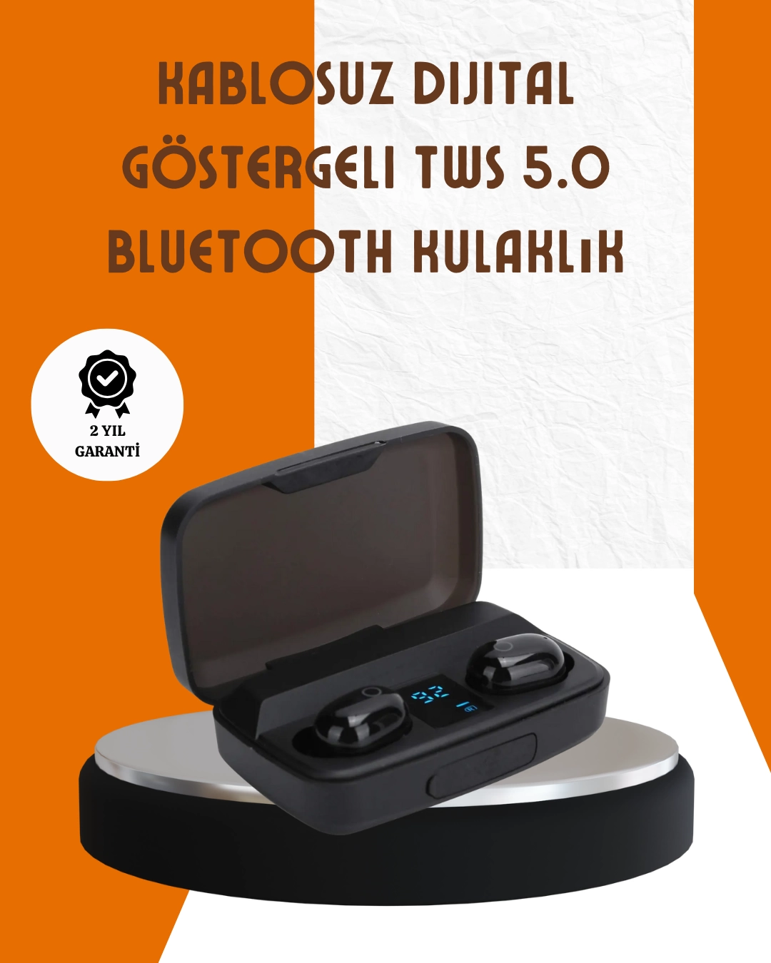 Bluetooth V5.0 Parmak Dokunmatik Kontrol Kablosuz Kulaklık Şarj Kutulu Model 1 Bluetooth V5.0 Parmak Dokunmatik Kontrol Kablosuz Kulaklık Şarj Kutulu Model