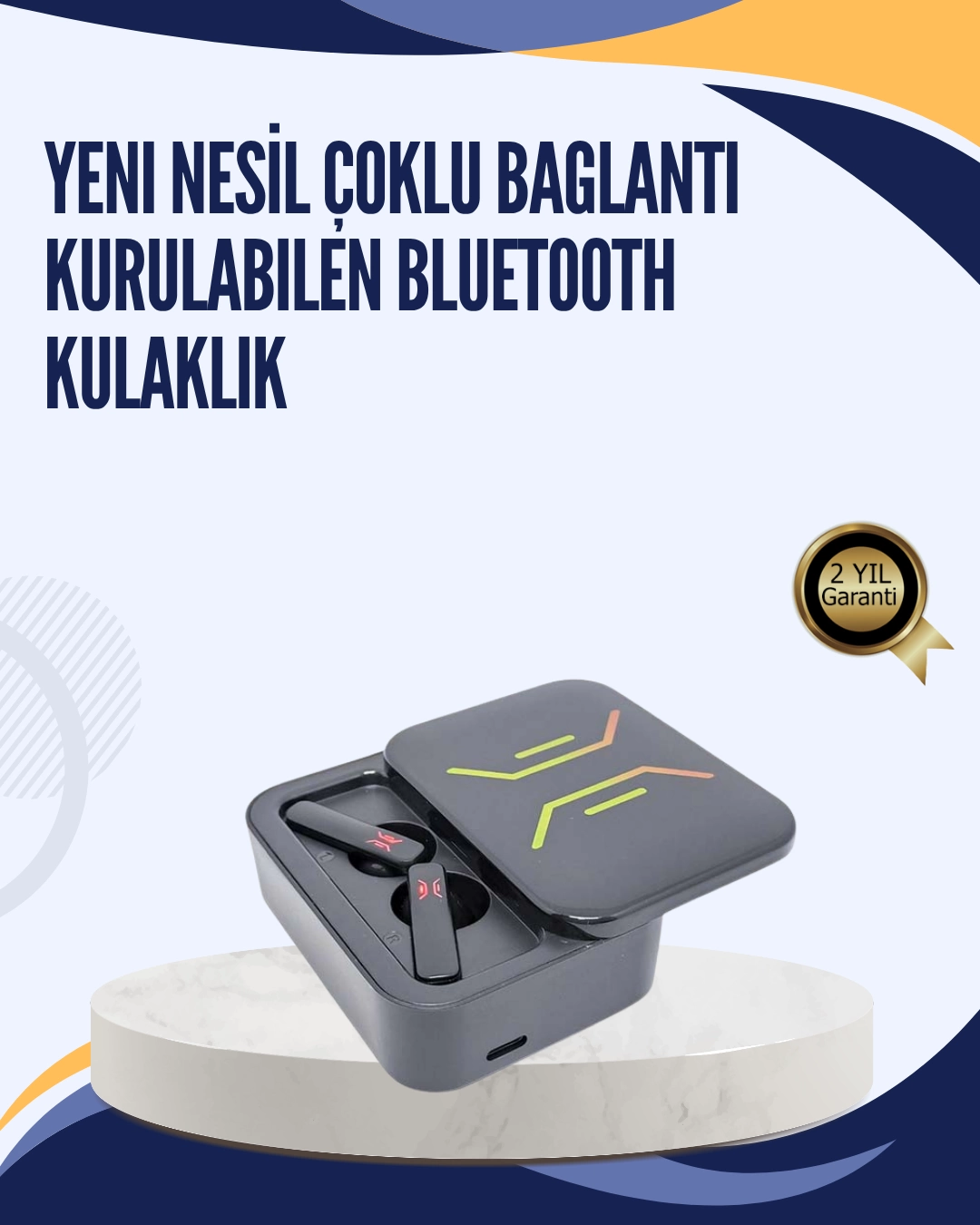 Bluetooth V5.0 TWS Kulaklık – 3 Saat Kesintisiz Kullanım 1 Bluetooth V5.0 TWS Kulaklık – 3 Saat Kesintisiz Kullanım