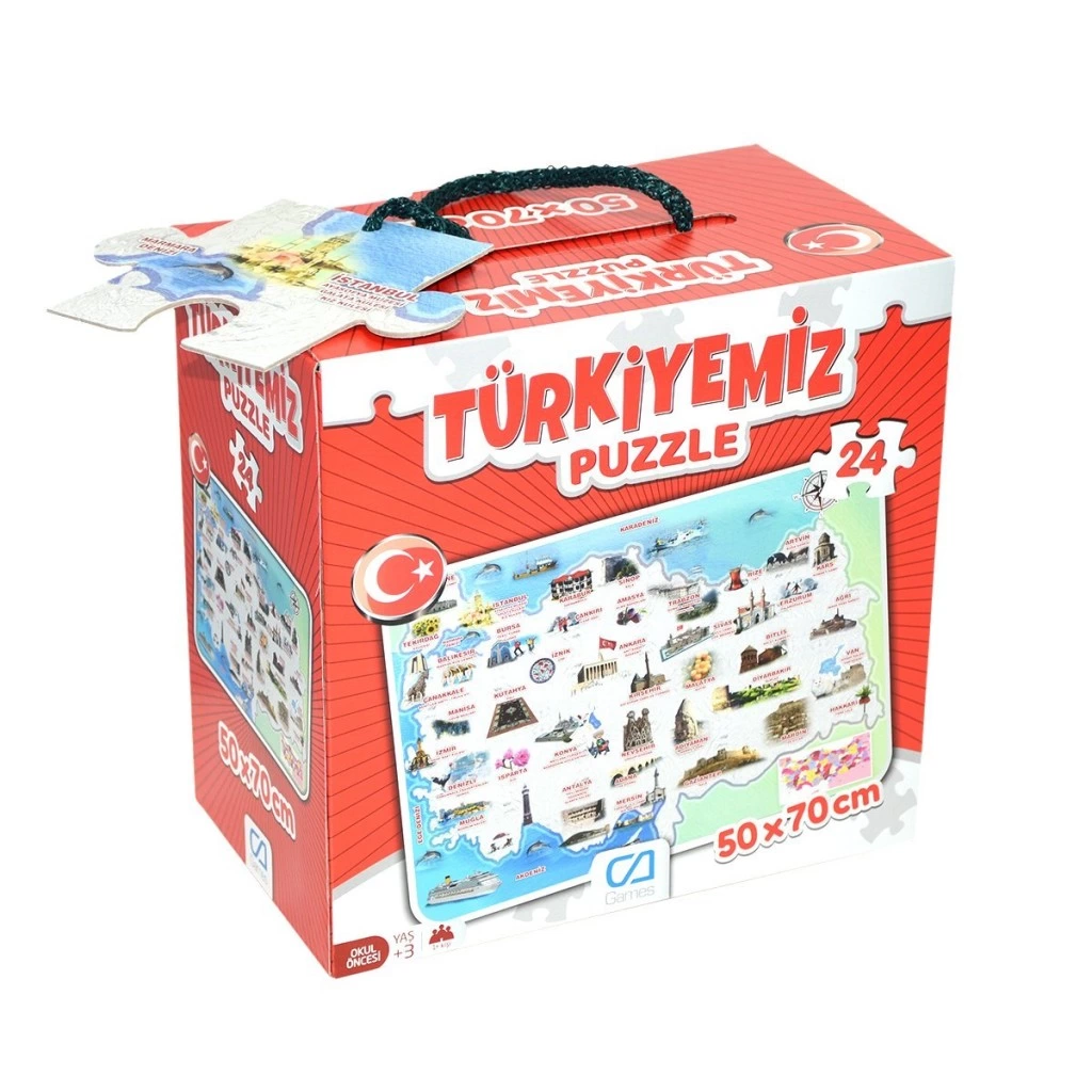 Türkiyemiz 24 Parça Yer Puzzle