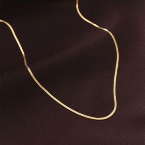 Çelik Gold Renk 60 cm İnce İtalyan Zincir Kolye