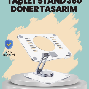 Çift Eksenli Ayarlanabilir Tablet Destek Standı