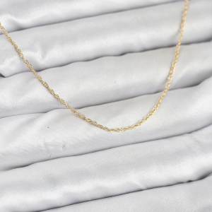 CM 14K Gold Renk Burgu Model 60 cm Kadın Kolye