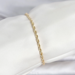 CM 14K Gold Renk Burgu Model Kadın Bileklik