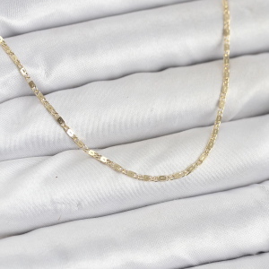 CM 14K Gold Renk Ezme Zincir Model 60 cm Kadın Kolye