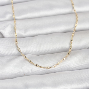 CM 14K Gold Renk Gemici Zincir Model 60 cm Kadın Kolye