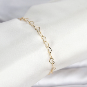 CM 14K Gold Renk Kalpli Zincir Model Kadın Bileklik