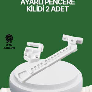 Çocuk ve Evcil Hayvanlar İçin Pencere Emniyet Kilidi 2 Adet