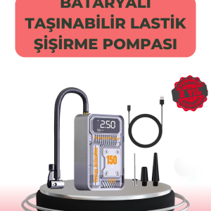 Çok Fonksiyonlu Araç, Bisiklet, Top Uyumlu Elektrikli Hava Pompası