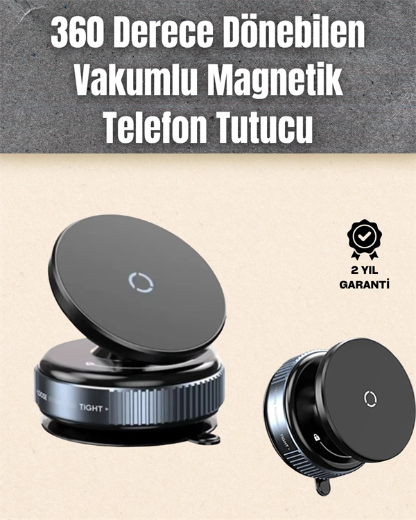 Çok Yönlü Döner Başlıklı Vakumlu Araç Telefon Standı – Sert Yollarda Stabil Kullanım 1 Çok Yönlü Döner Başlıklı Vakumlu Araç Telefon Standı – Sert Yollarda Stabil Kullanım