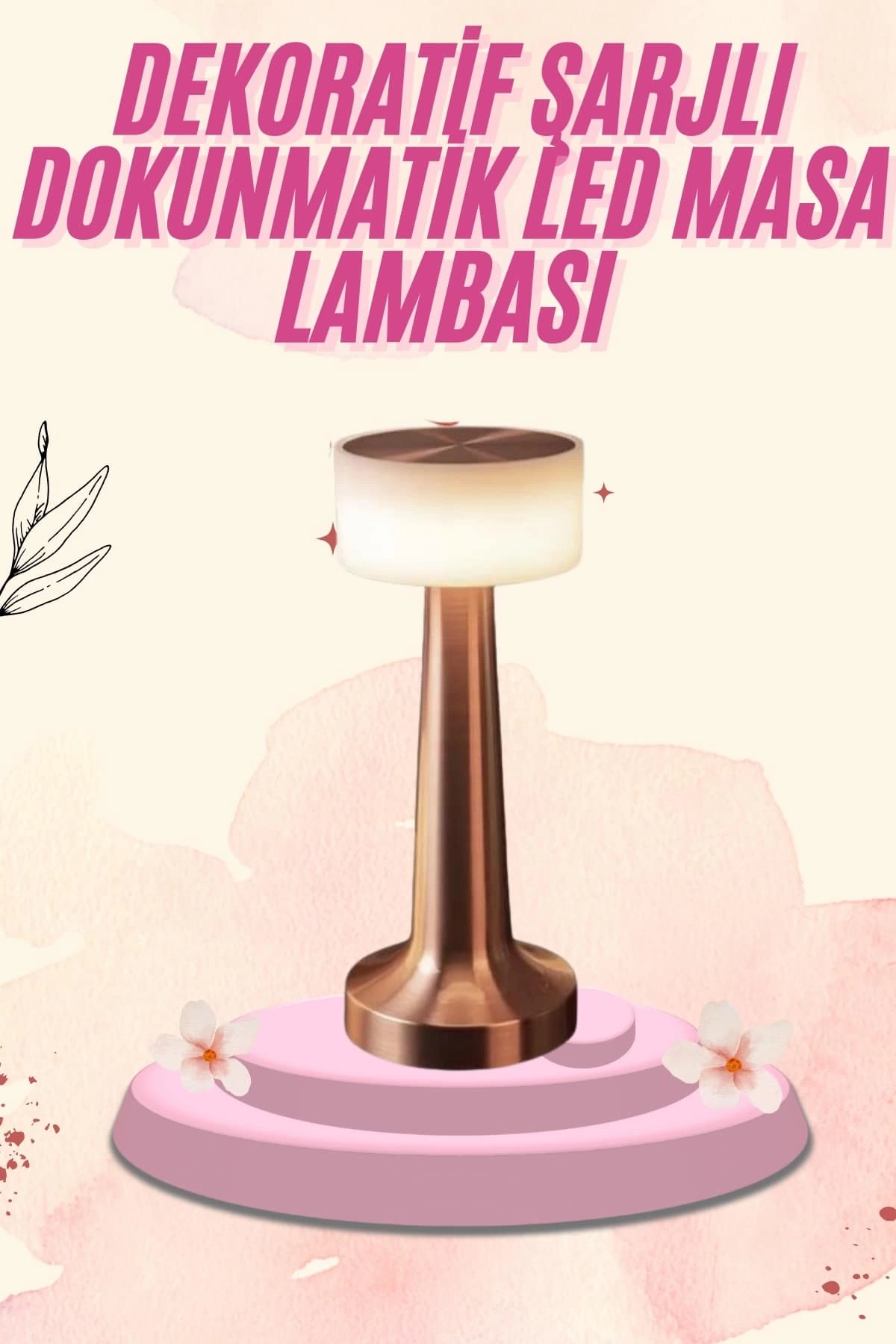 Dekoratif Masa Lambası Dokunmatik Renk Değiştirebilen Gece Lambası 1 Dekoratif Masa Lambası Dokunmatik Renk Değiştirebilen Gece Lambası