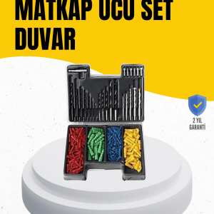 Delme Uç Seti 24 Parça Kutulu Matkap Ucu Ahşap Metal Beton İçin
